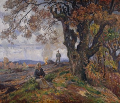 Bonfire of Garden Rubbish by Thorolf Holmboe
