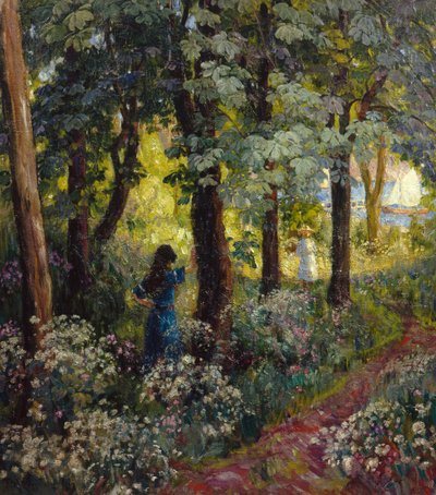 Summer Day by the Fjord by Thorolf Holmboe