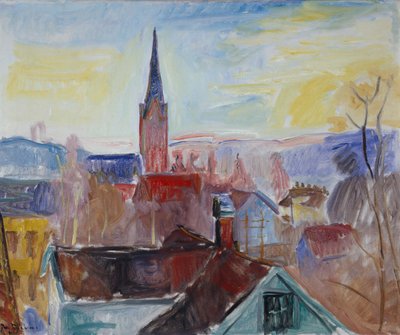 Church Tower, Lillehammer by Thorvald Erichsen