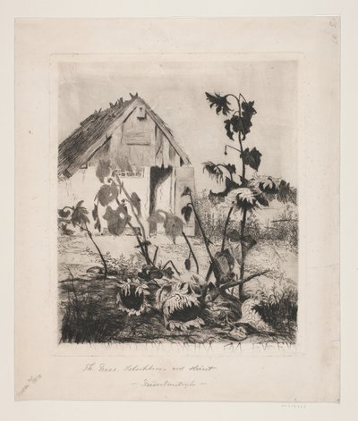 Sunflowers by the House by Thorvald Niss