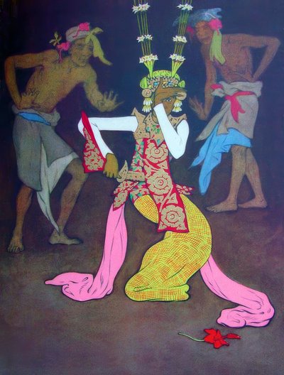 Classical Balinese Dancers by Thyra Kleen