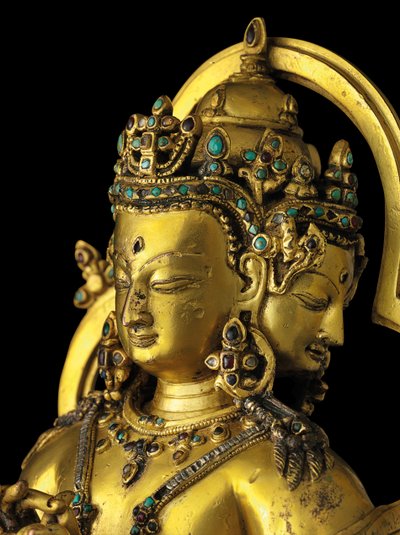 Figure of Vairochana, Densatil by Tibetan School