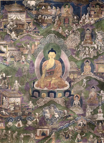 Thangka of the Buddha by Tibetan School