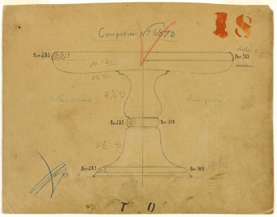 Design for Compotier No. 6873 by Tiffany and Company