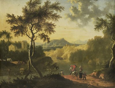 Italian Landscape by Timotheus de Graef (attributed to)