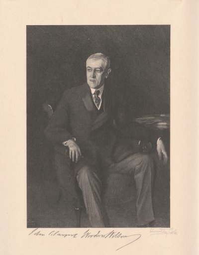 Woodrow Wilson by Timothy Cole, after John Singer Sargent