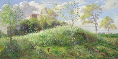Cow Parsley Hill, 1991 by Timothy Easton