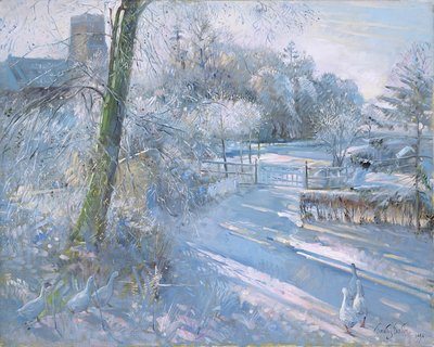 Hoar Frost Morning, 1996 by Timothy Easton