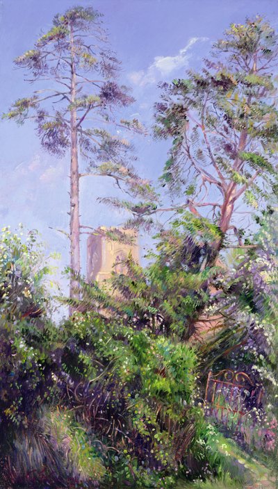 Pine Tree and Tower by Timothy Easton