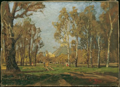 In the Prater near the Rotunda by Tina Blau