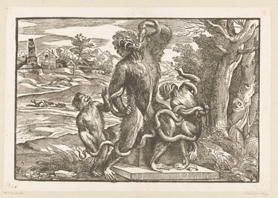Caricature of the Laocoön Group by Titiaan