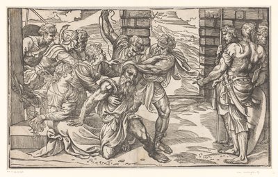Samson Fighting Philistine Soldiers by Titiaan