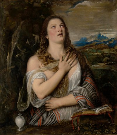 The Penitent Magdalene by Titian (Tiziano Vecellio)