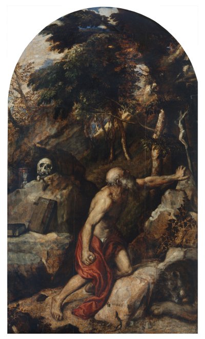 Penitent St. Jerome by Tiziano Vecelli