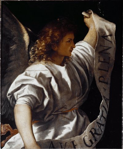 Polyptych Averoldi: Announce Angel by Titian (c.1488 1576)