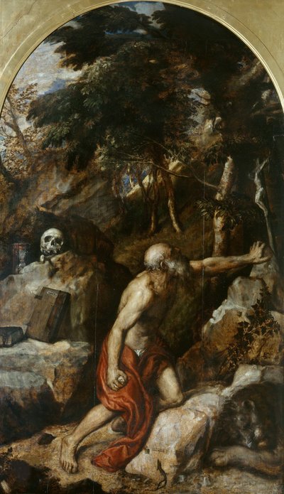 Penitent Saint Jerome, c. 1550 by Titian