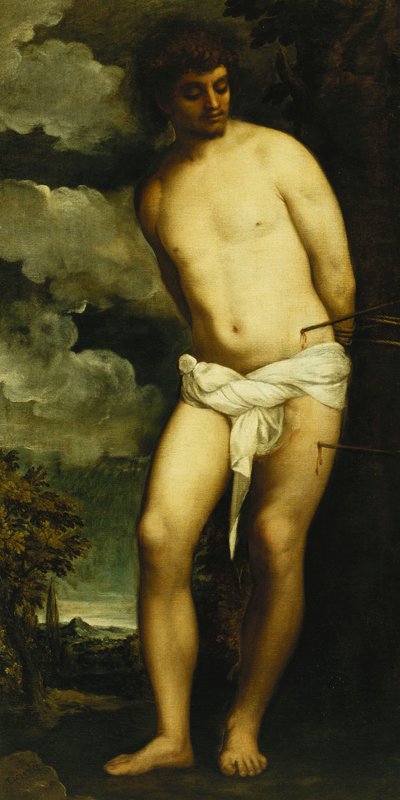 Saint Sebastian by Tiziano Vecelli