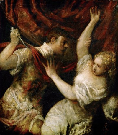Tarquinius and Lucretia by Titian