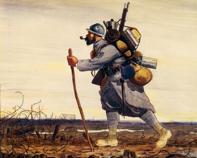 French poilu (soldier) from Great War by Tito Saubidet