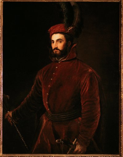 Portrait of Ippolito de Medici by Tiziano Vecelli
