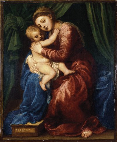 The Virgin and Child by Tiziano Vecelli