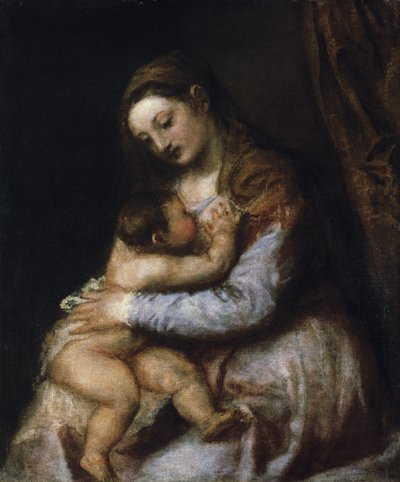 The Virgin and Child by Tiziano Vecelli