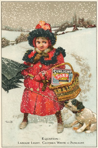 Trade card for Sunlight Soap, c1900 by Tom Browne