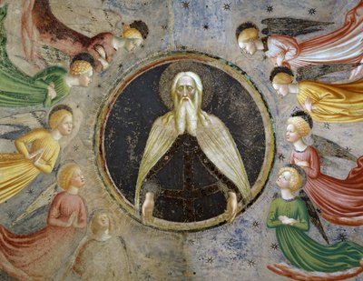 Eternal father surrounded by angels by Tommaso Masolino da Panicale