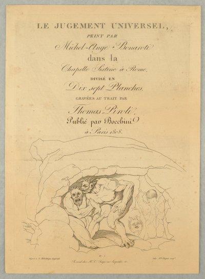 Cover Page, The Last Judgment by Tommaso Piroli