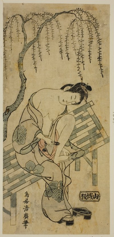 Trimming Her Nails by Torii Kiyohiro