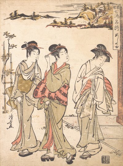 Ashinoyu Spring in Hakone, ca. 1779 by Torii Kiyonaga