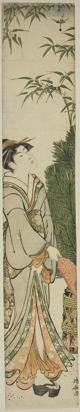 Geisha Playing Battledore and Shuttlecock by Torii Kiyonaga