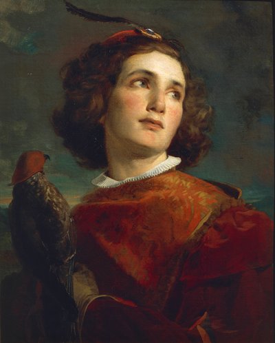 The Falconer by Tranquillo Cremona