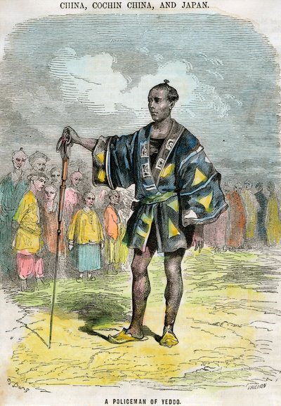 A policeman of Yeddo Edo, Japan by Trichon