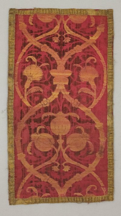 Panel: velvet with voided design by Turkish School