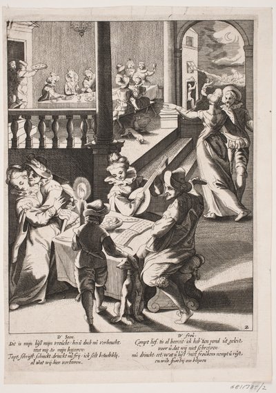 The Prodigal Son Feasting with Harlots by Ubekendt