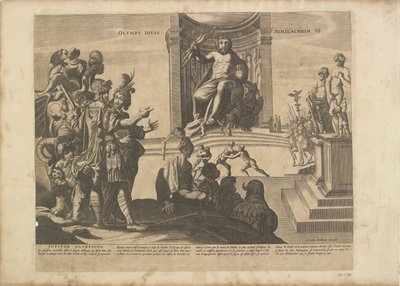 The Statue of Jupiter at Olympia by Ubekendt