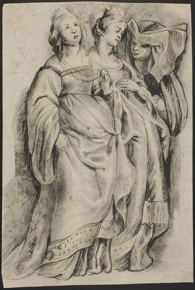 Three Female Figures, from 