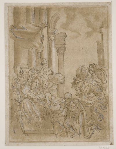 The Adoration of the Magi by Ubekendt Ubekendt