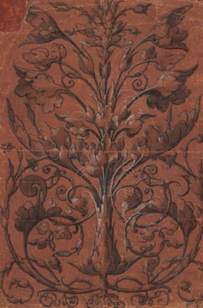 Symmetrical Plant Ornamentation by Ubekendt tysk 1520