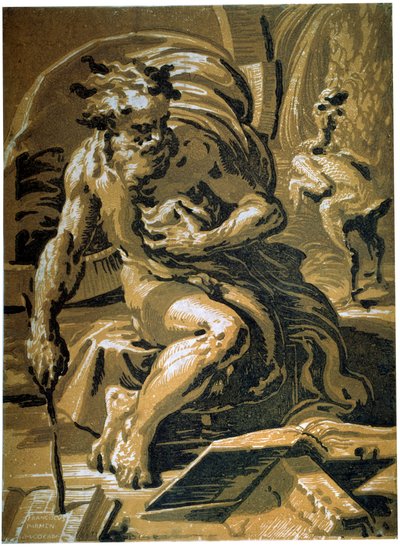 Diogenes by Ugo da Carpi