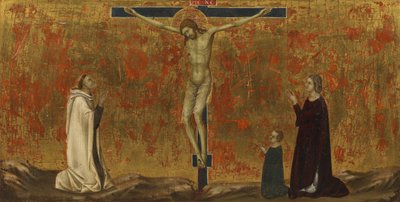 Crucified Christ with Donors by Ugolino di Nerio