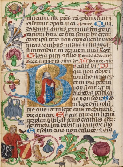 Initial B: David in Prayer by Ulrich Schreier