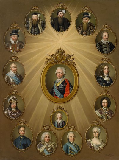 The Gustavian Family by Ulrika Fredrika Pasch