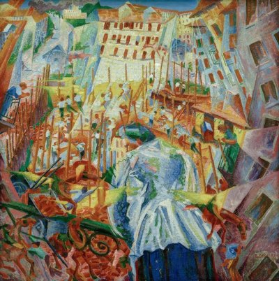 The Street Enters the House by Umberto Boccioni
