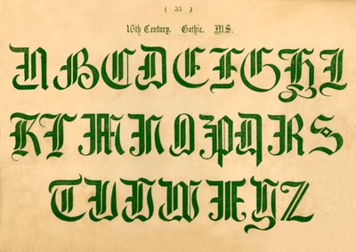 16th Century Gothic Manuscript by Unbekannt