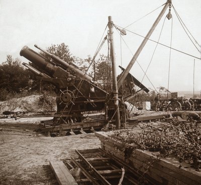 220 Mortar, Genicourt, Northern France by Unbekannt