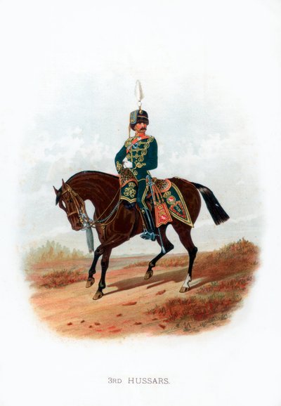 3rd Hussars, 1889 by Unbekannt