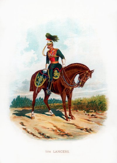 5th Lancers, 1889 by Unbekannt
