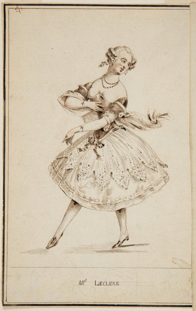 A Ballet Dancer, Mademoiselle Leclerc by Unbekannt